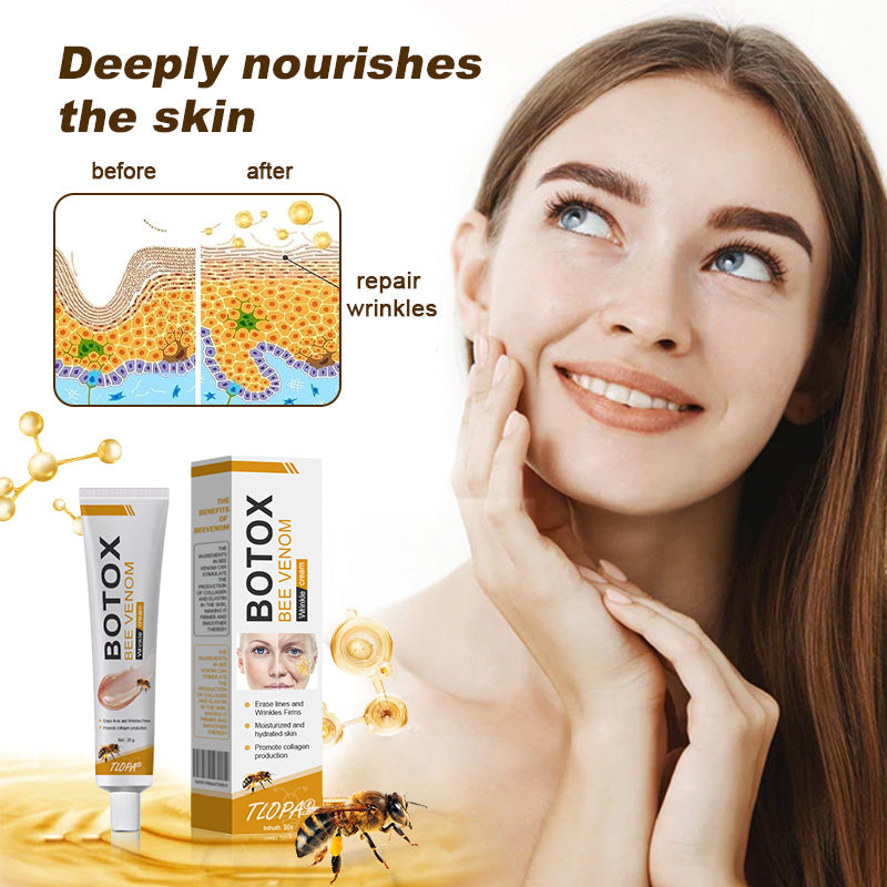 👨⚕️ Made and Shipped from USA✅ TLOPA® Botox Bee Venom Wrinkle Removal Cream- LAST DAY 80% OFF