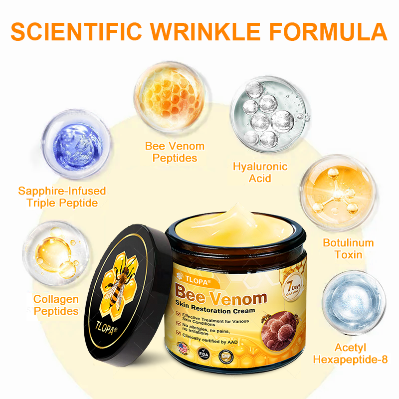 Made and Shipped from USA ✨ TLOPA® Bee Venom Skin Restoration Cream ⏰ LAST DAY 80% OFF💖💖