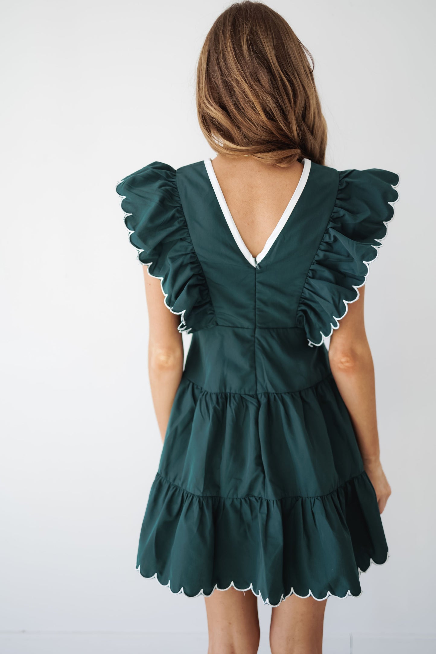 Paisley Dress - Hunter Green - FINAL SALE